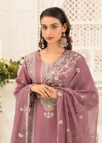 Four Season Boutique DILRUBA CHIFFON MAUVE Women 3pcs