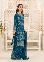 Four Season Boutique AASMAAN BLUE Women 3pcs