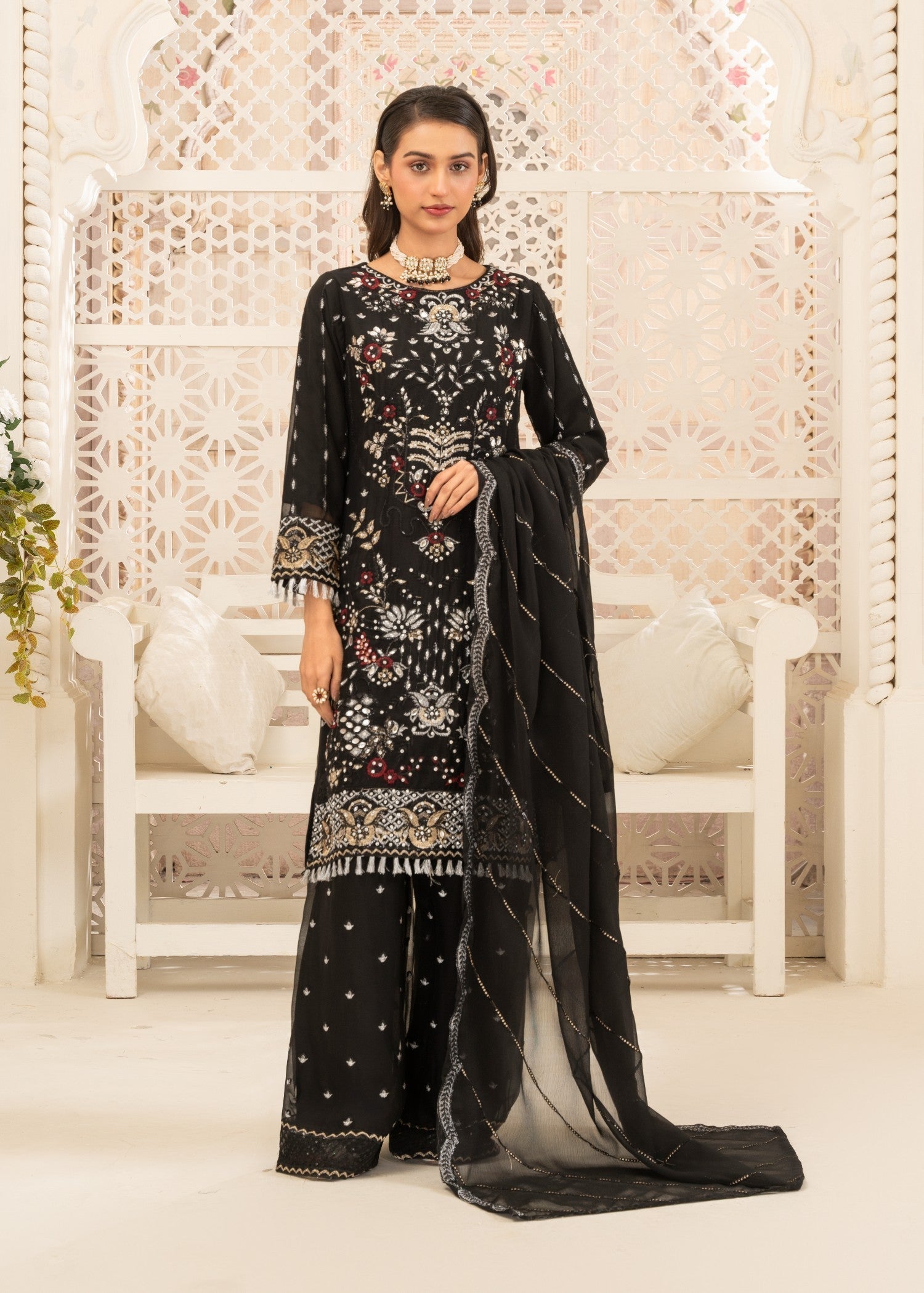 Four Season Boutique AASMAAN BLACK Women 3pcs