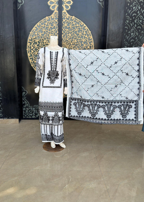 Noir Stitched Black &white HN(Jp70) Women 3pcs