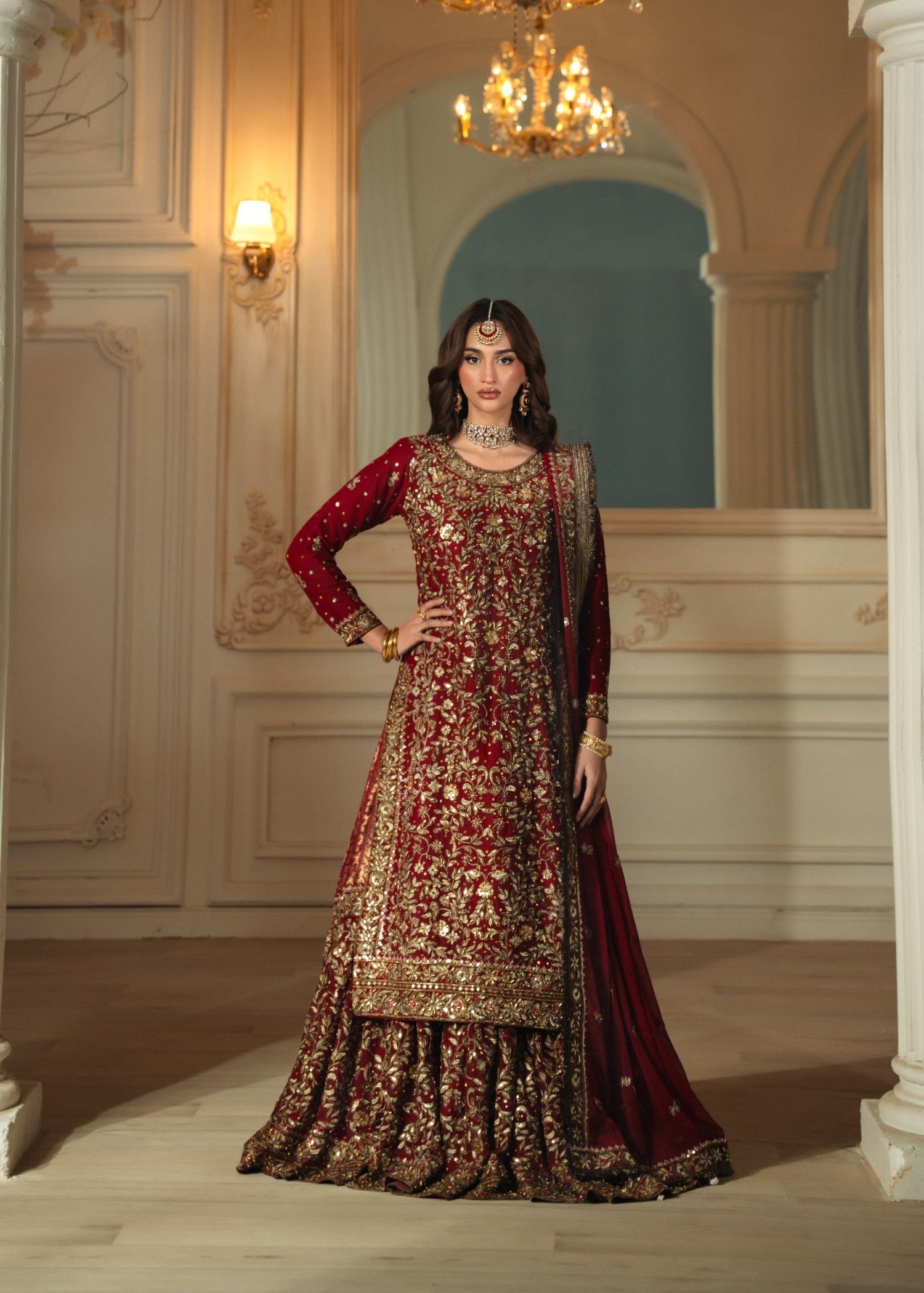 Haseens Official Surkhaab Women 3pcs
