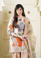 Miss & Mrs Farshi shalwar folwer Women 3pcs