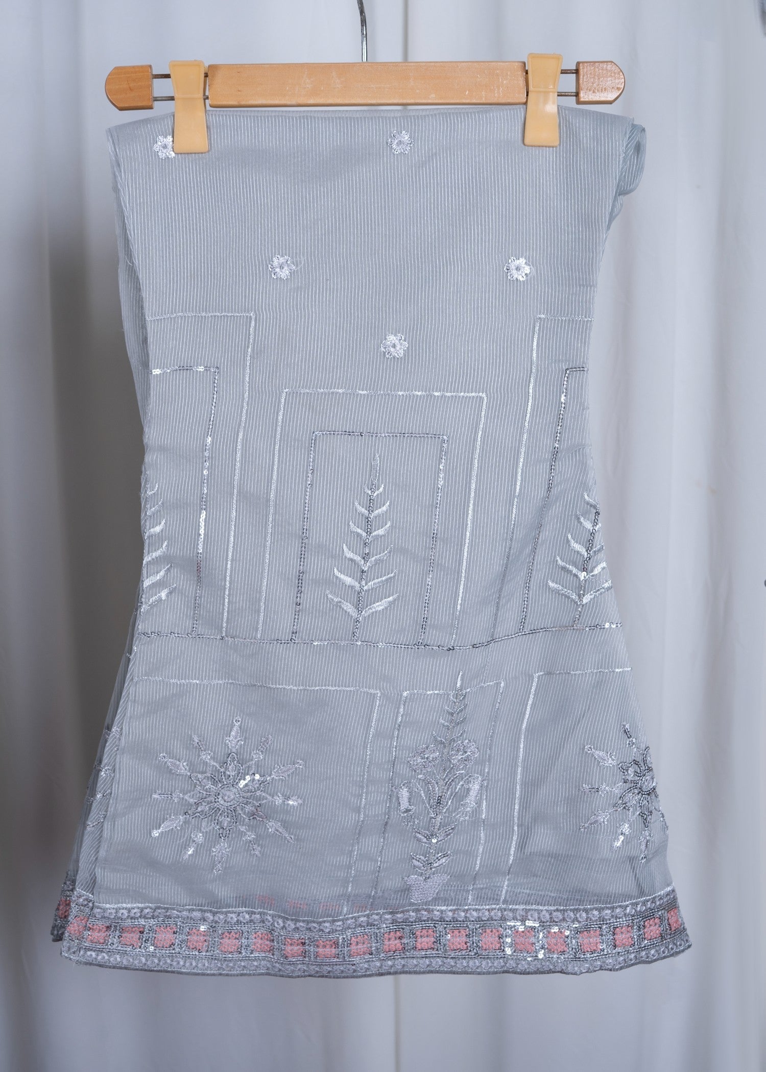 Zara Creation Kurta Set Grey Women 3pcs