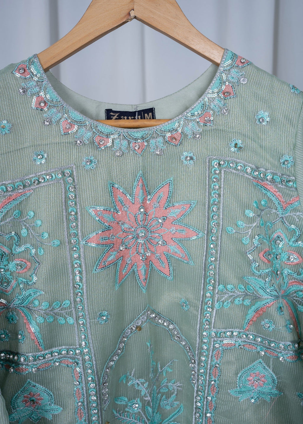 Zara Creation Kurta Set Green Women 3pcs