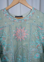 Zara Creation Kurta Set Green Women 3pcs