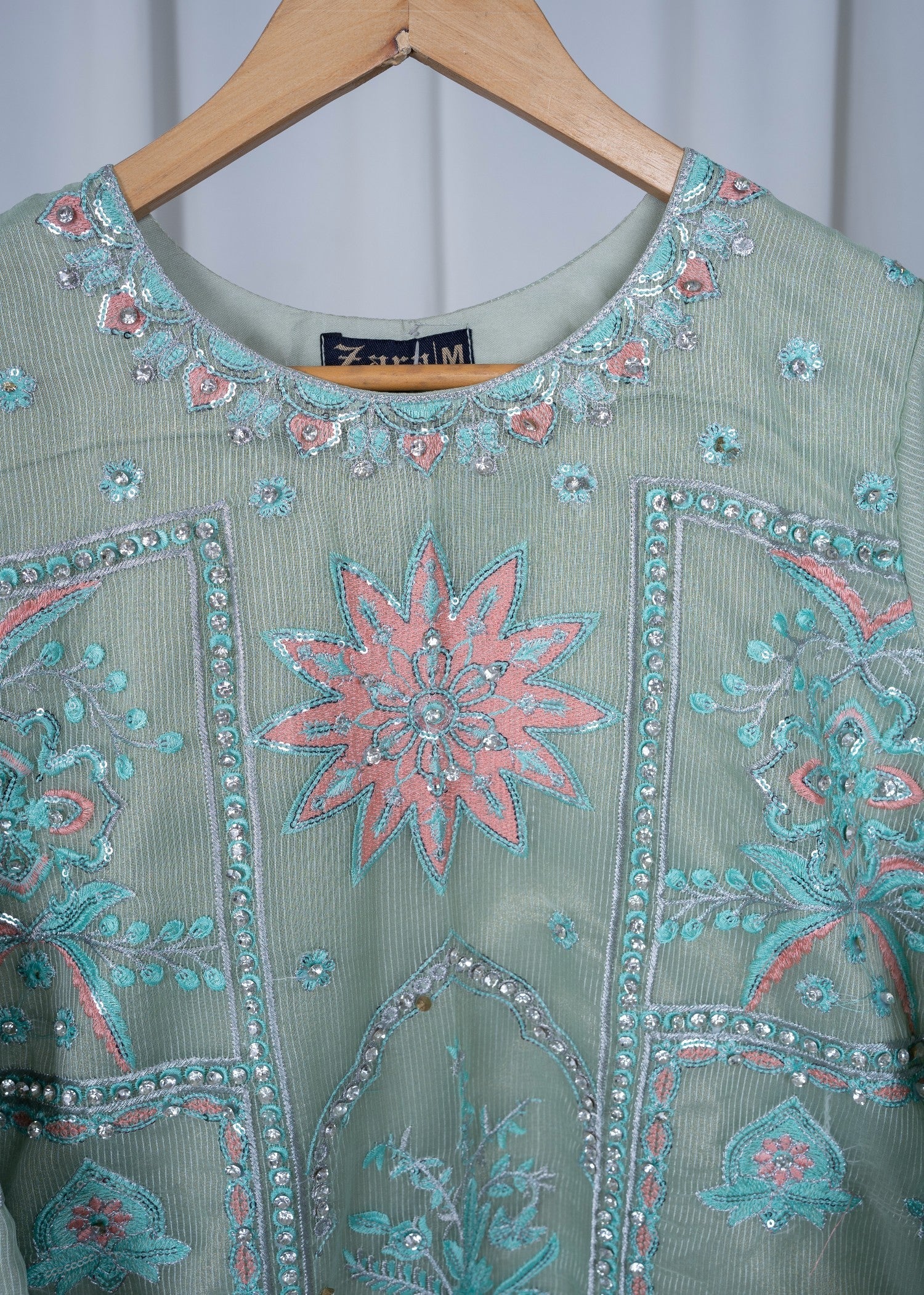 Zara Creation Kurta Set Green Women 3pcs