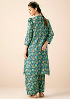 Zeen Stitched Printed Raw Silk Suit WLM24183 Women 2pcs