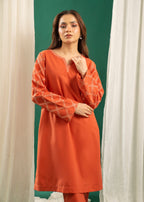 Zouj RUST EMBROIDERED SET Women 2pcs