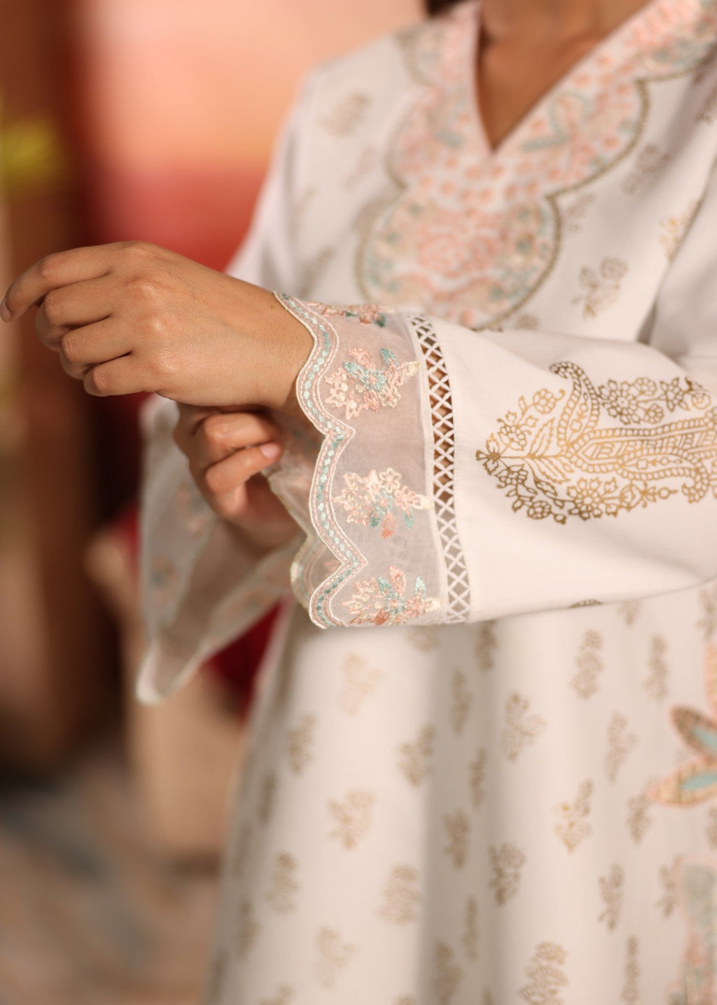 Ruby Suleiman Silk Vein White Women 3pcs