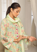 Kumash Textiles Pistachio Lawn Women Women 3pcs