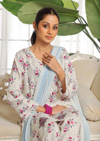 Kumash Textiles Floral White Lawn Women Women 3pcs