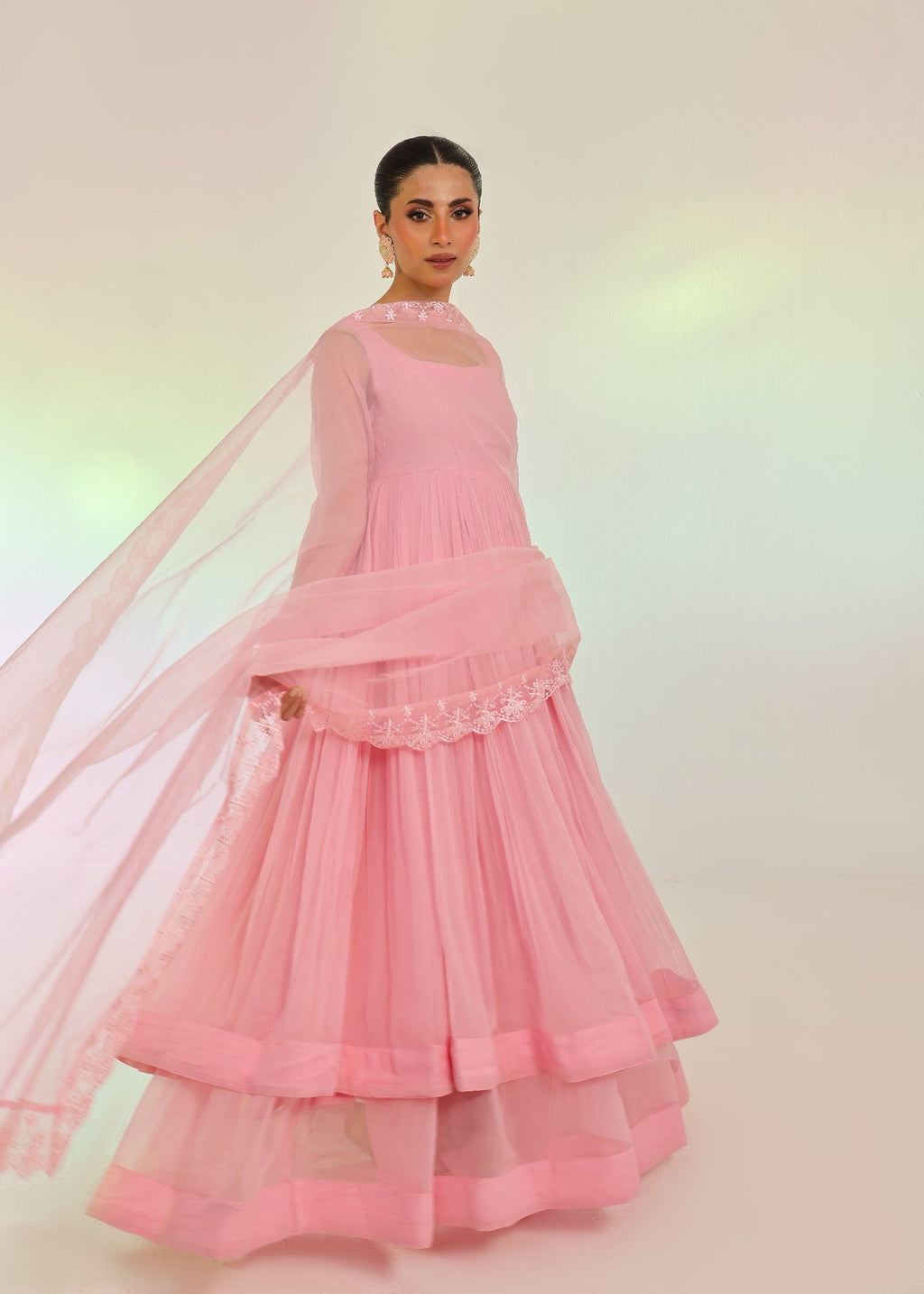 Ripret Pink Tier Pishwas Women 2pcs