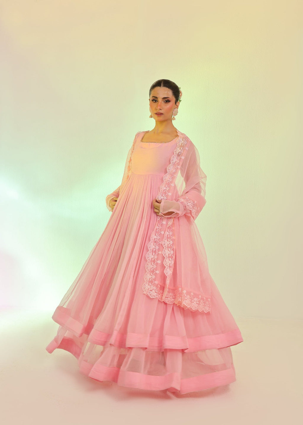 Ripret Pink Tier Pishwas Women 2pcs