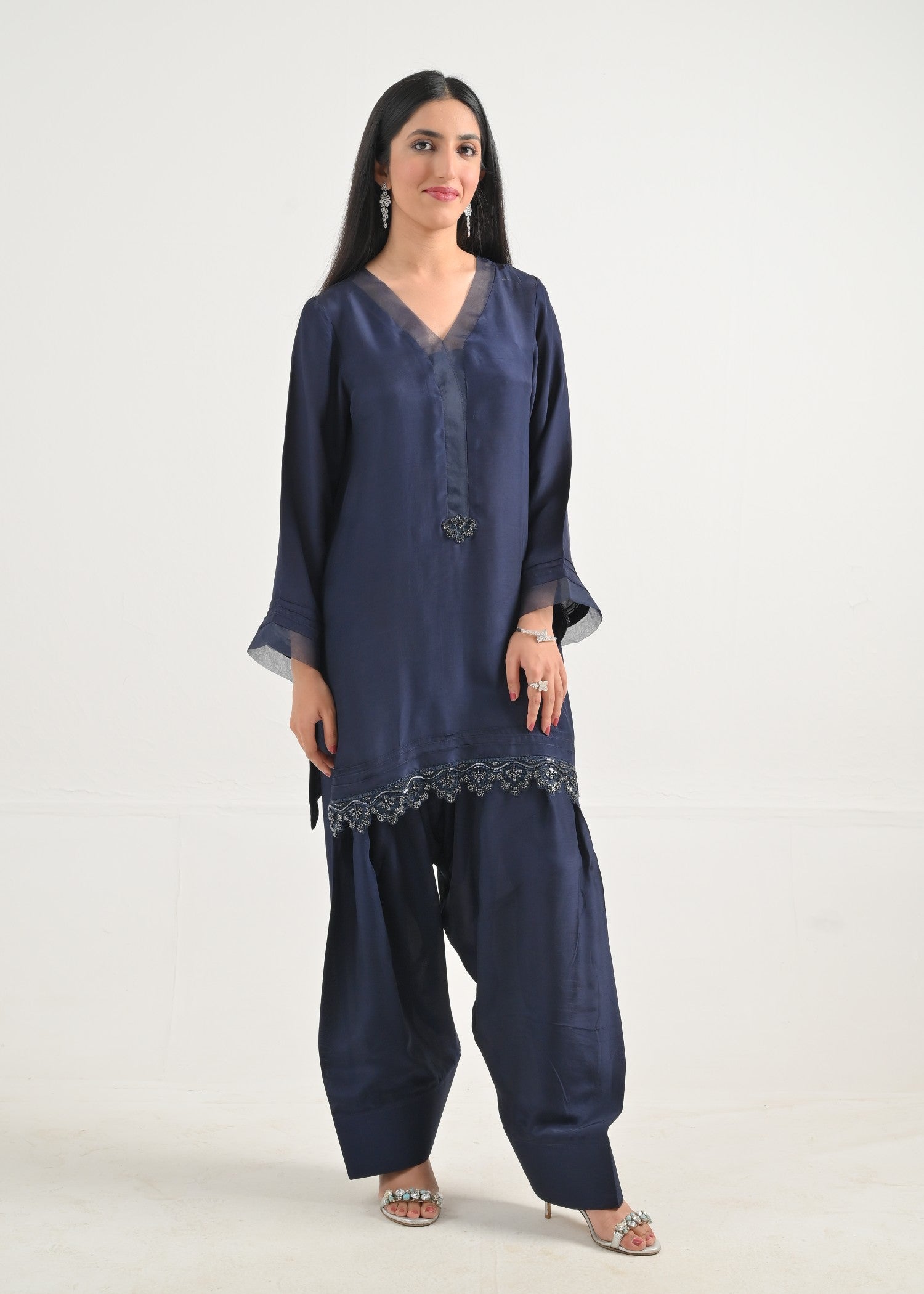 Ray Online Store Navy Blue Farshi Set Women 2pcs