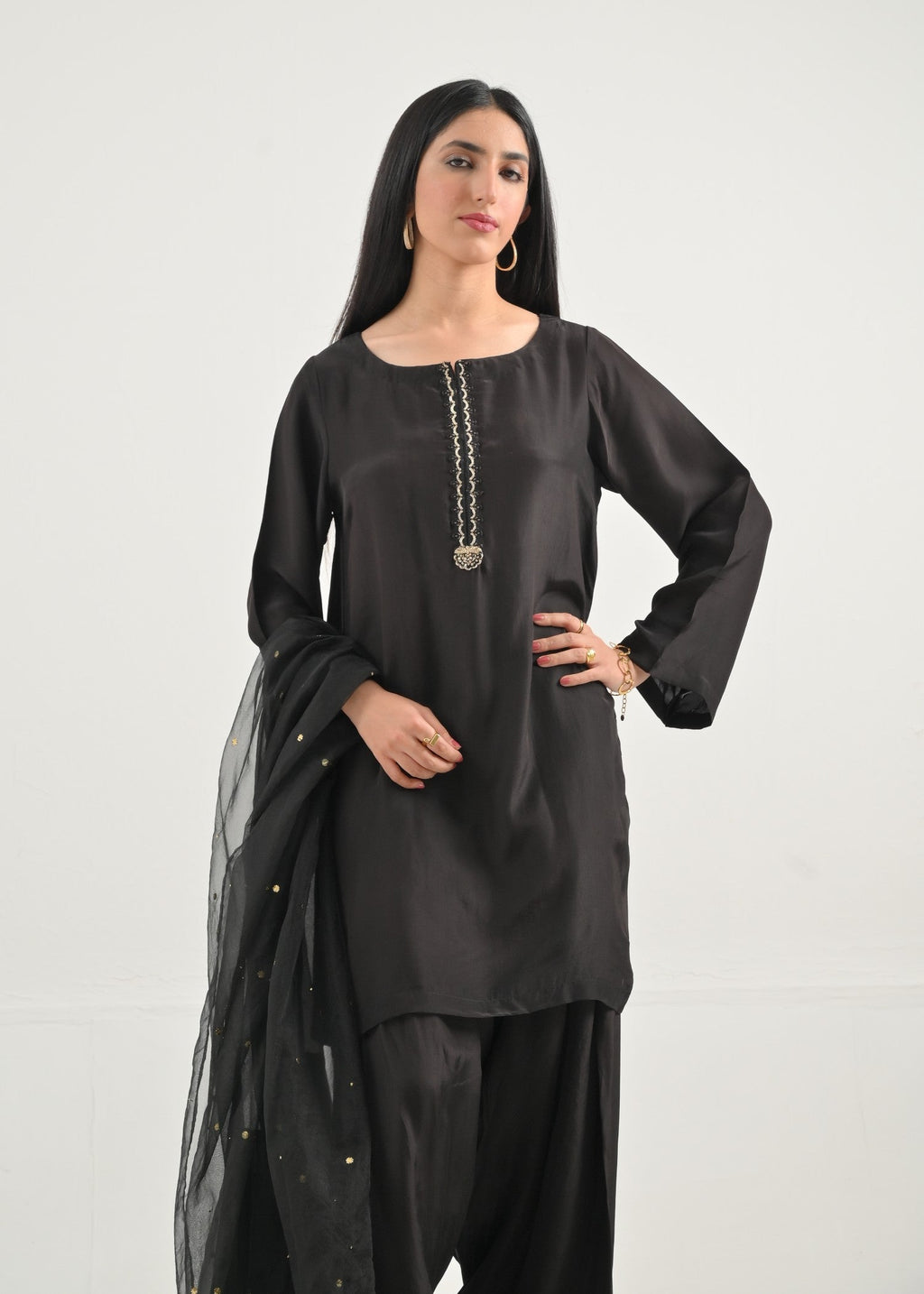 Ray Online Store Black Onyx Mukesh Farshi Set Women 3pcs