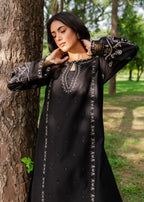 The Turkish Wear BLACK ROSE KURTA SET Women 2pcs