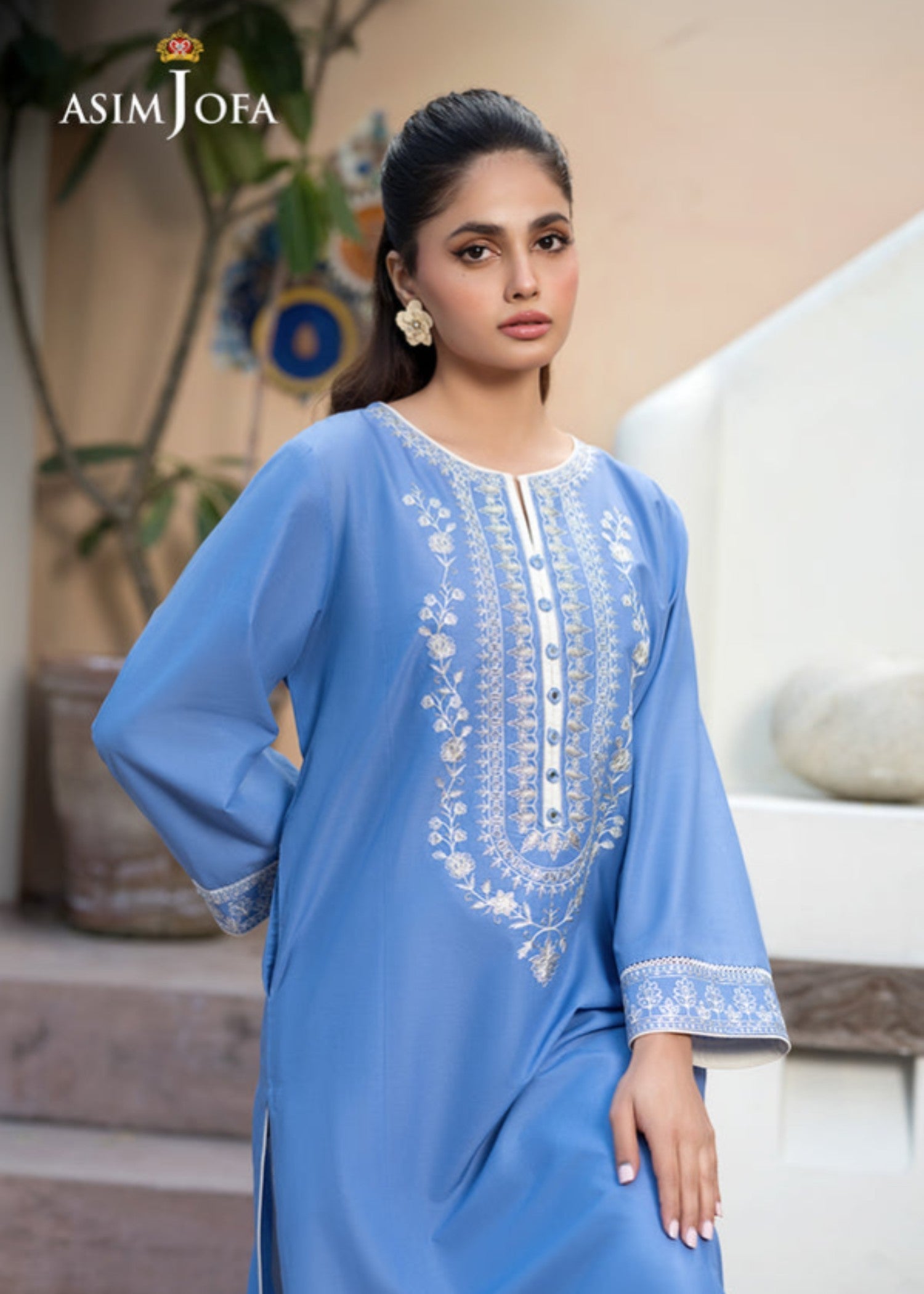 Asim Jofa AJPB 89 EMBROIDERED CAMBRIC Women 1pcs
