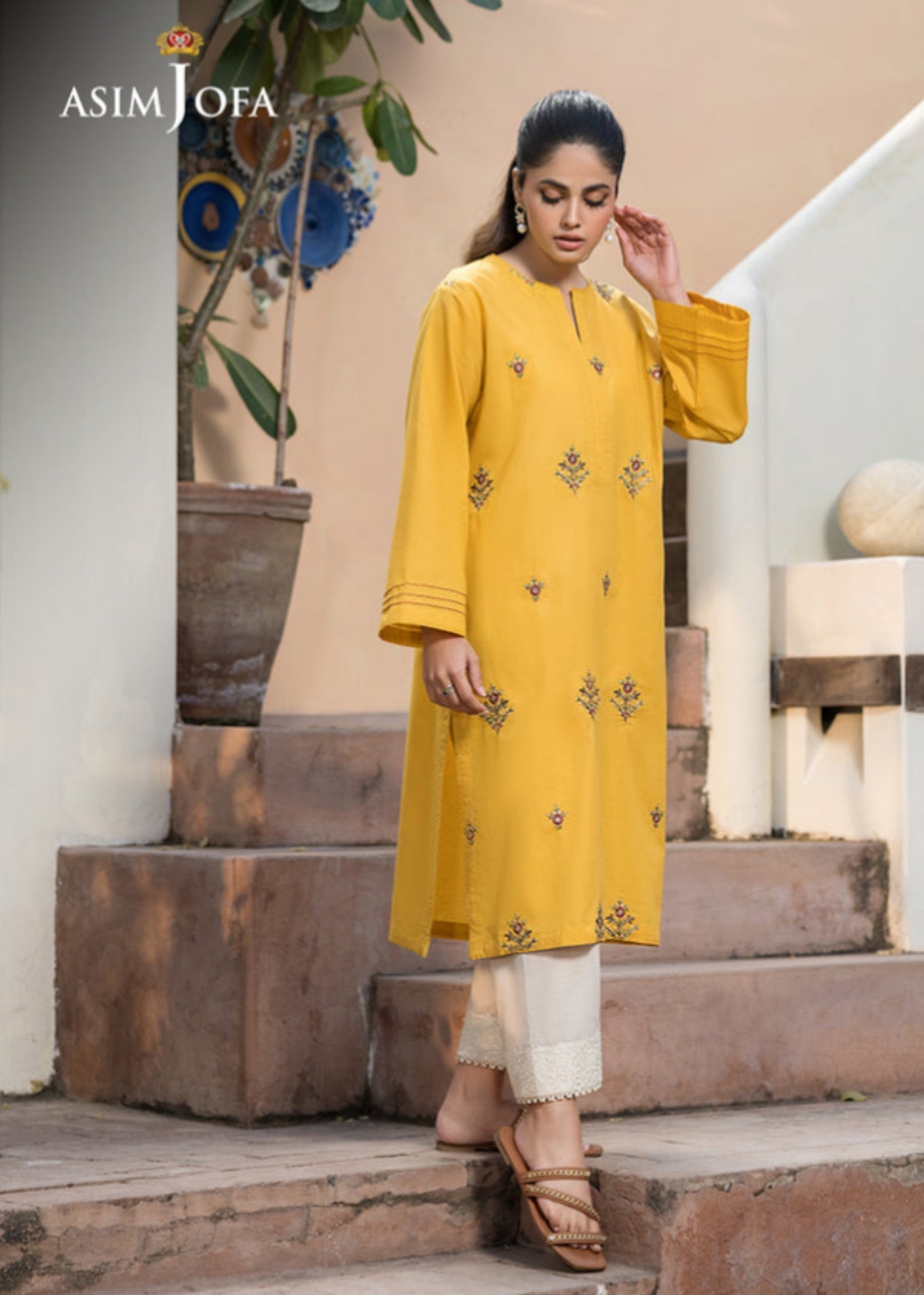 Asim Jofa AJPB 83 EMBROIDERED CAMBRIC Women 1pcs