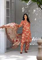 Bin Tayyab BT006183 RED Women 3pcs