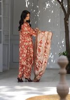 Bin Tayyab BT006183 RED Women 3pcs