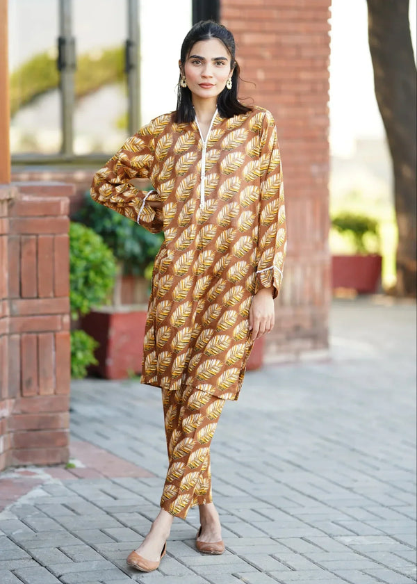 Amna Ali Nawaz Co Ord Set Lawn SALWA Women 2pcs