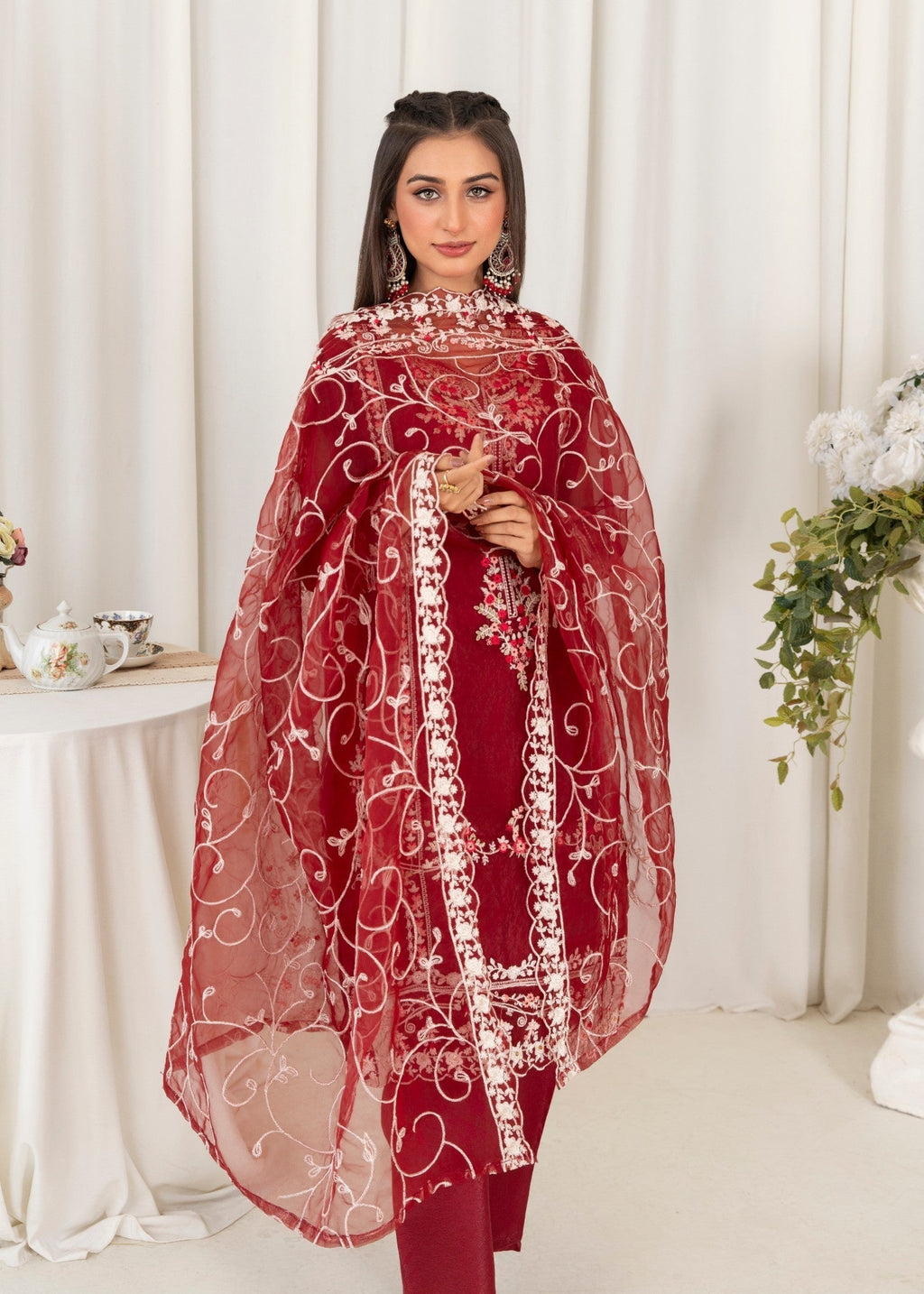 Shefoze Clothing Fancy maria mer embroidery Women 3pcs