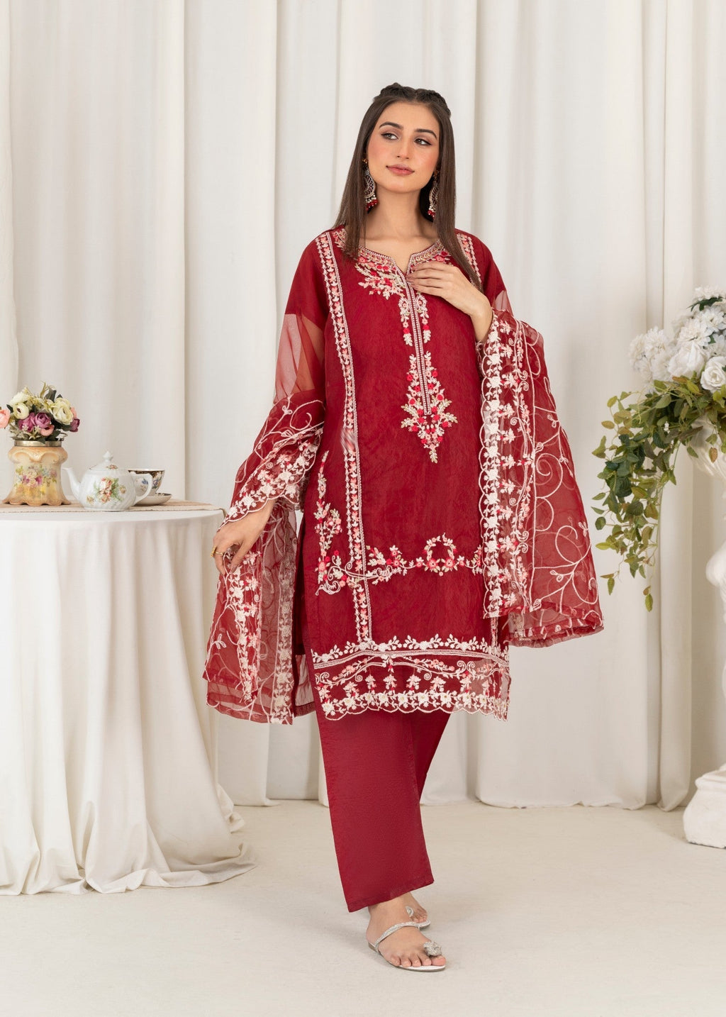 Shefoze Clothing Fancy maria mer embroidery Women 3pcs