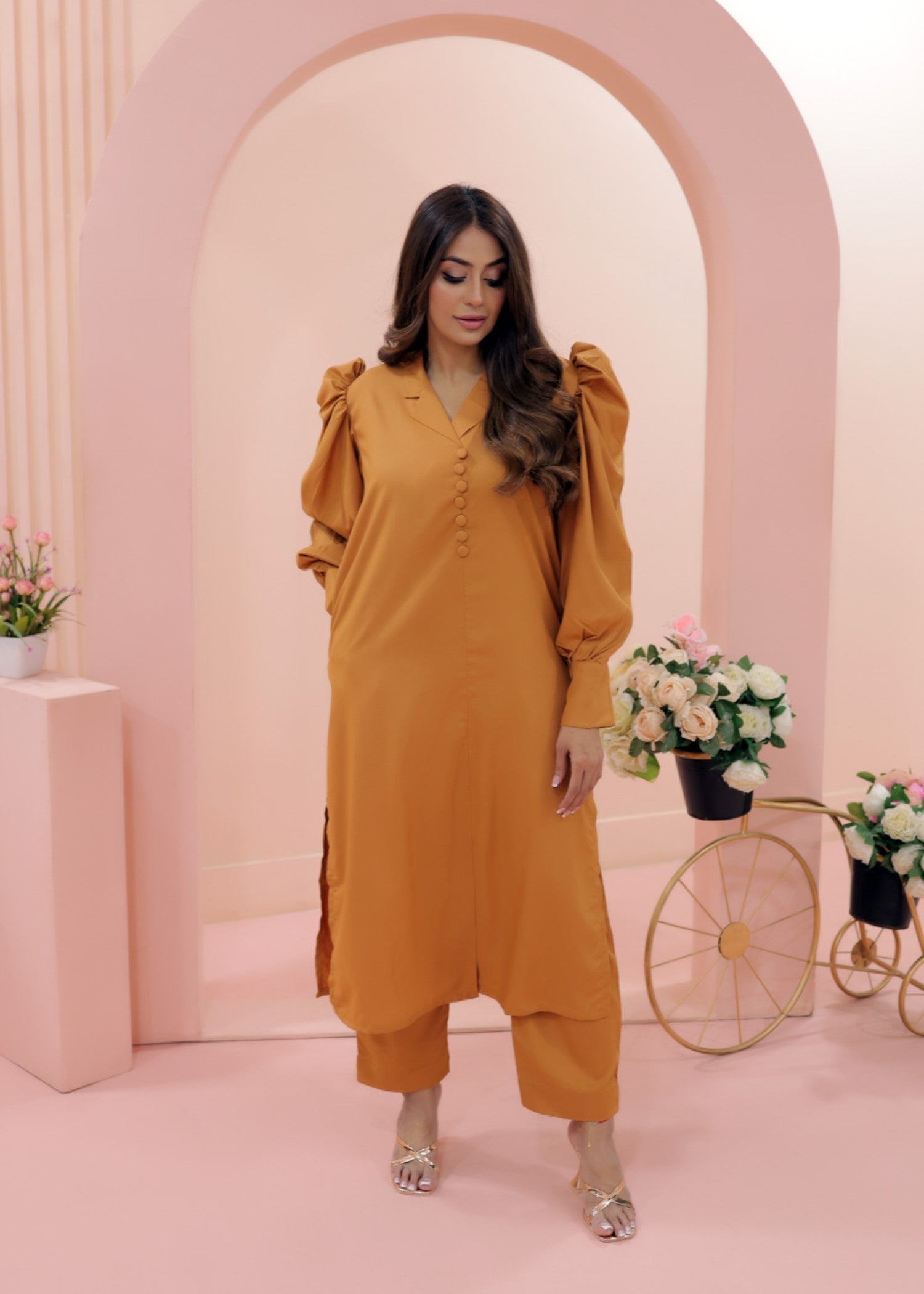 Tng (The Next Generation) Arha Co Ord Set | Mustard Women 2pcs