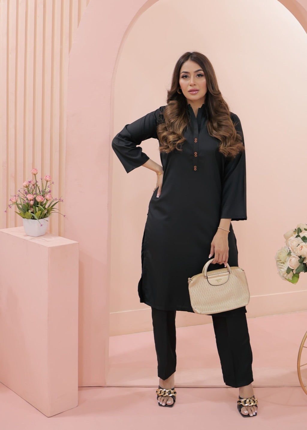 Tng (The Next Generation) Haniya Co Ord Set | Black Women 2pcs