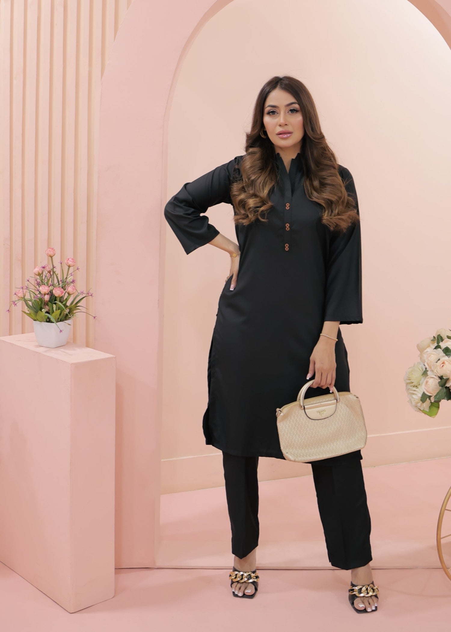 Tng (The Next Generation) Haniya Co Ord Set | Black Women 2pcs