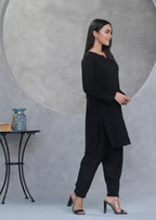 Tng (The Next Generation) Rooja Co Ord Set | Black Women 2pcs
