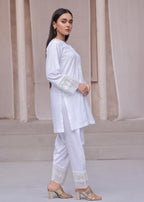 Tng (The Next Generation) Ruba Co Ord Set | White Women 2pcs