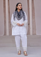 Tng (The Next Generation) Ruba Co Ord Set | White Women 2pcs