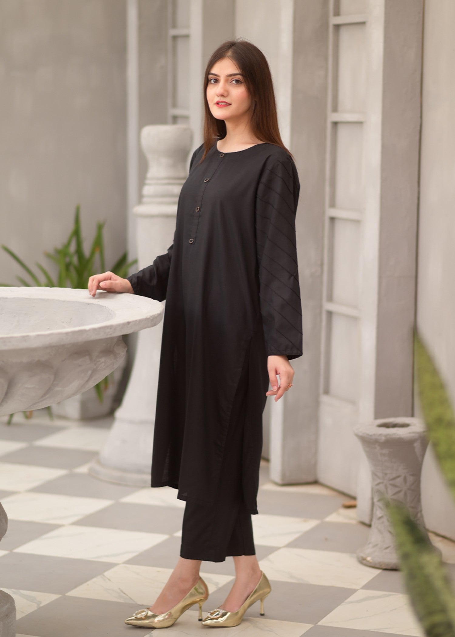 Tng (The Next Generation) Ansha Co Ord Set | Black Women 2pcs
