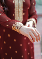 Abaan Zohan Ada Maroon Women 3pcs
