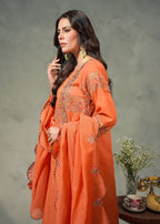 Mayal Feroze ZC 925 21 Coral Pink Women 3pcs