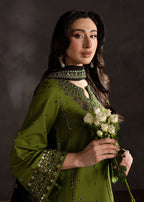 Chaudhary Arts Ezzah Lawn Embroidered dress Women 3pcs