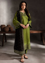 Chaudhary Arts Ezzah Lawn Embroidered dress Women 3pcs