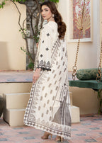 Sahibas By Mirza Nida White Women 3pcs