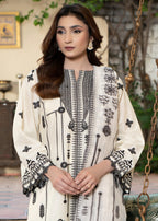 Sahibas By Mirza Nida White Women 3pcs