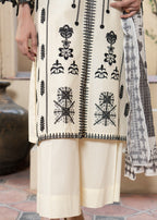 Sahibas By Mirza Nida White Women 3pcs