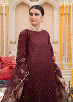 Rangoon Clothing Bazm Maroon Women 3pcs