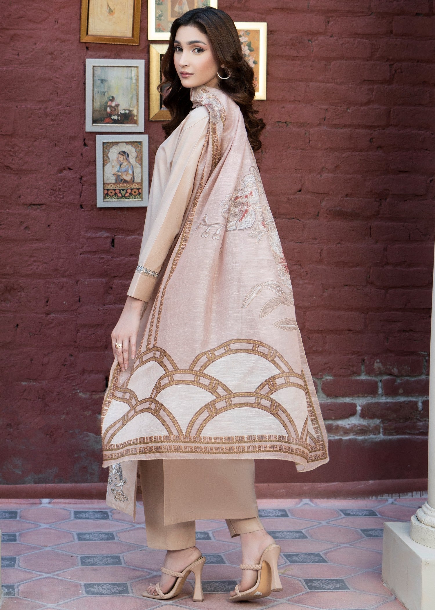 Sahibas By Mirza Seemab Beige Women 3pcs