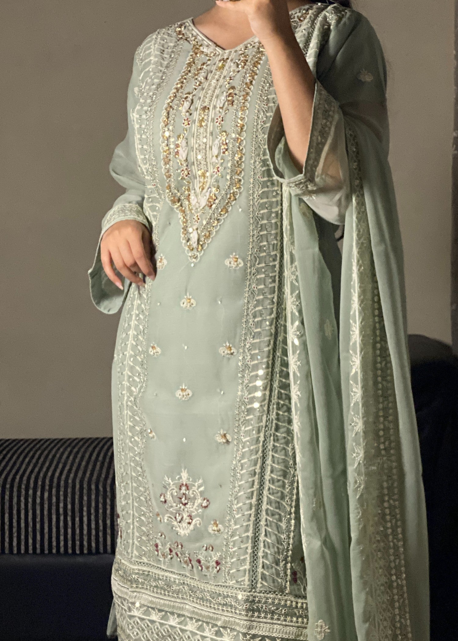 Four Season Boutique AIZAL TEA GREEN Women 3pcs