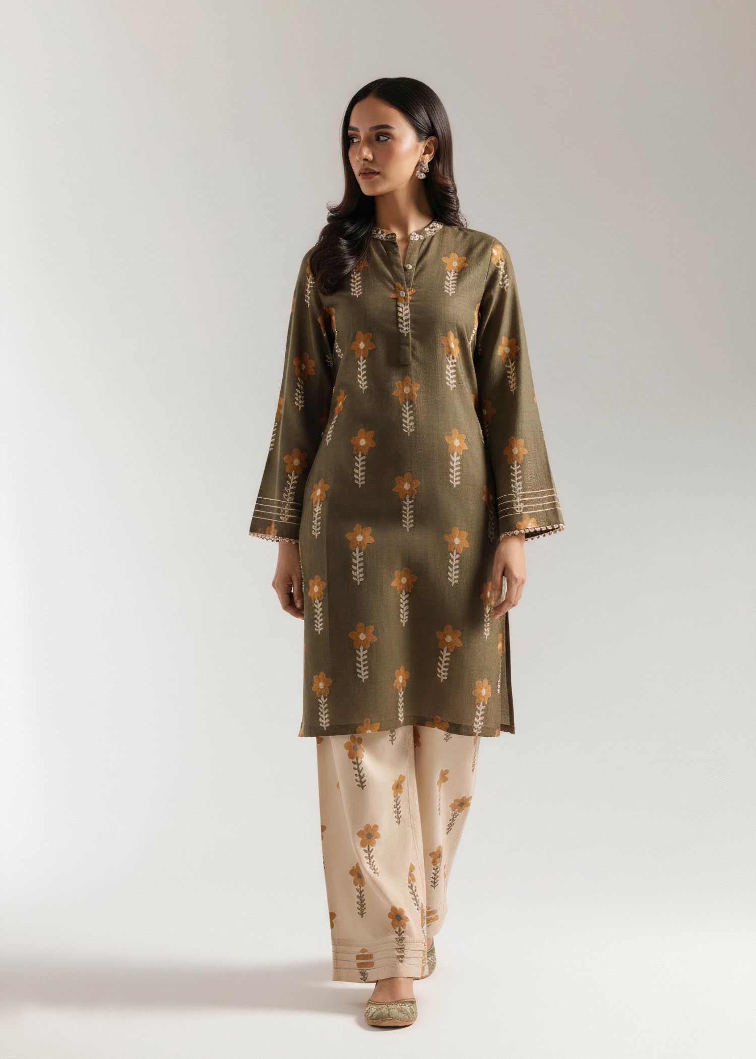 Akhrot Clothing Olive Meadow Women 2pcs