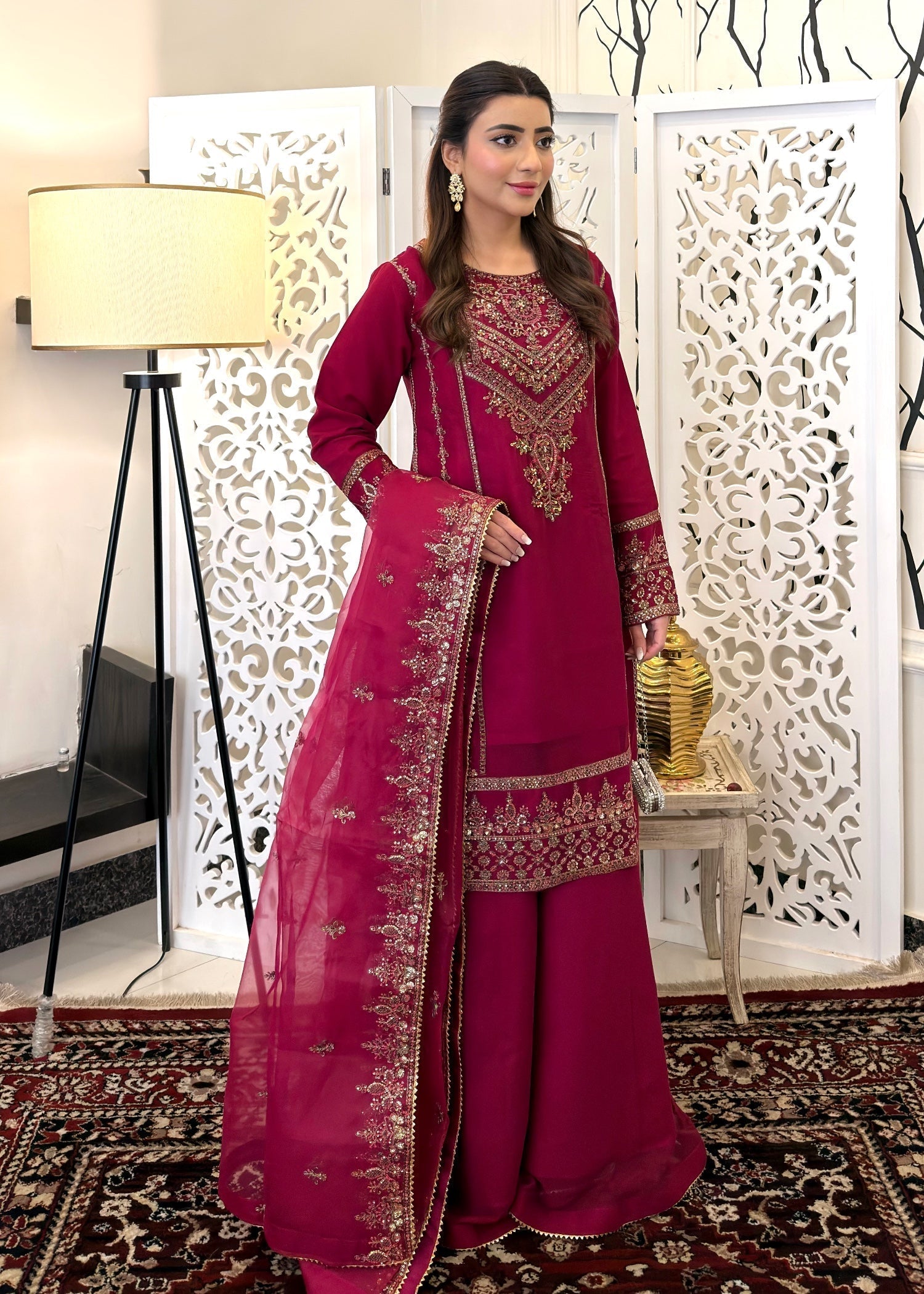 Laal Clothing Raspberry Women 3pcs