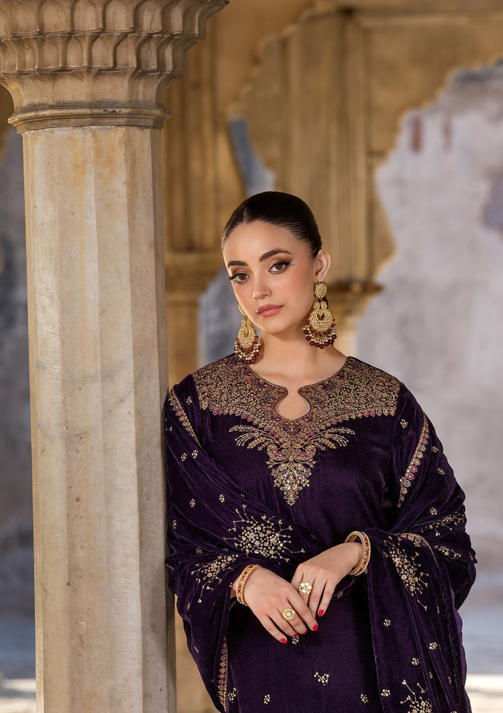 Bin Tayyab BT006529 PUR Women 3pcs