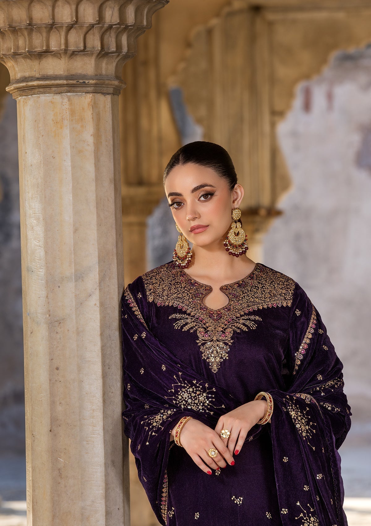 Bin Tayyab BT006529 PUR Women 3pcs