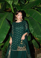 Fashion Trends 4 U Ishqiya Green (Fatima) Women 4pcs