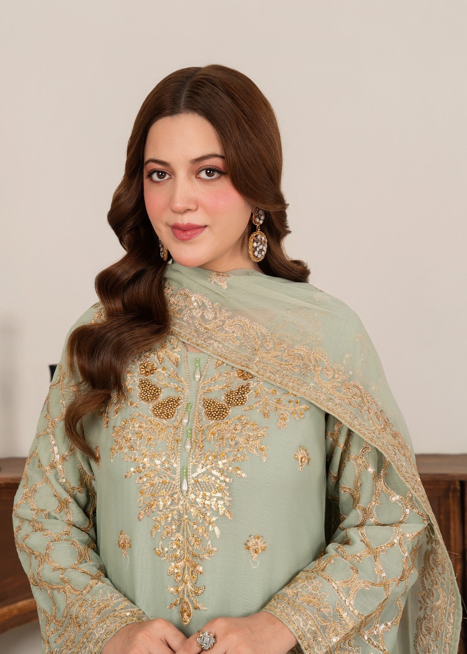 Four Season Boutique MEERUB PASTEL GREEN Women 3pcs